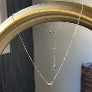 Chic Rose Gold Necklace with Pendant